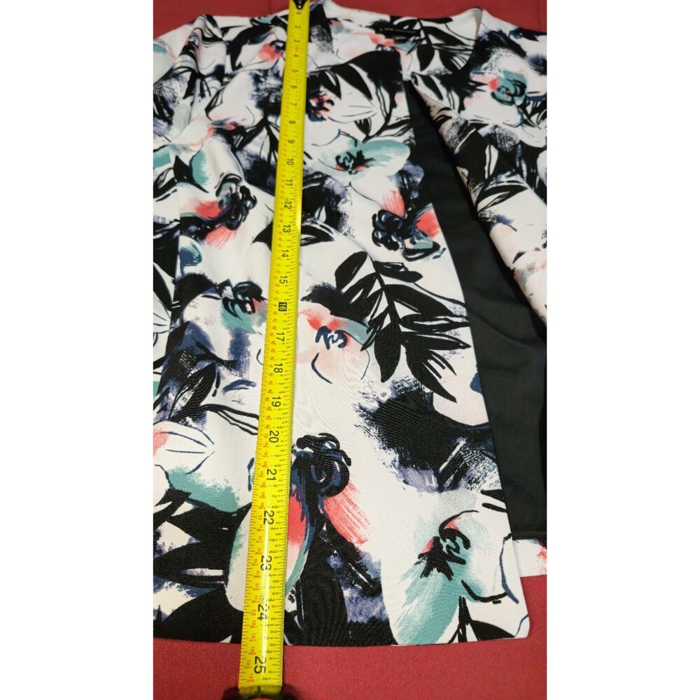 Lane Bryant Open Front Bell Sleeve Blazer Women's Plus Size 18/20 Floral Lined - Picture 9 of 10